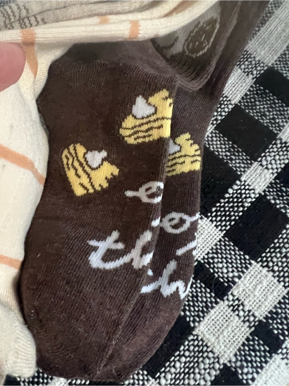 Peanuts Women’s 5 Pairs- Beige & Brown Harvest Crew Socks - Snoopy & Friends - Picture 6 of 11